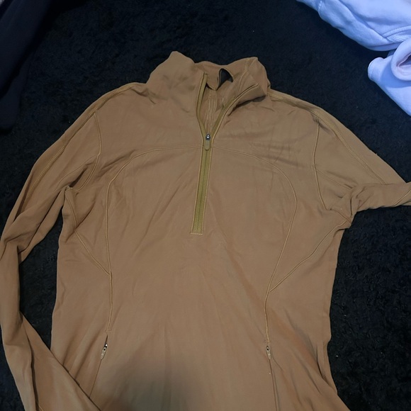Lululemon Run Briskly Half Zip jacket, Spiced Bronze, Size 8 - Picture 6 of 9